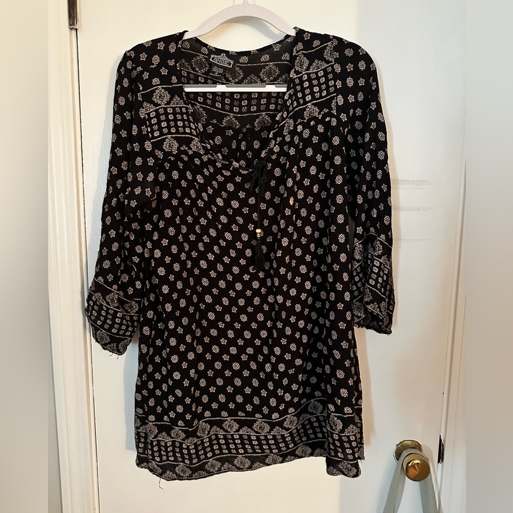 Black Boho Tunic